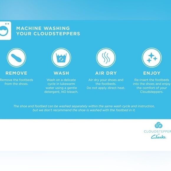 Clarks Women's cloud steppers Breeze Shore Mule Navy Floral Canvas NWT SZ10 - Picture 13 of 13